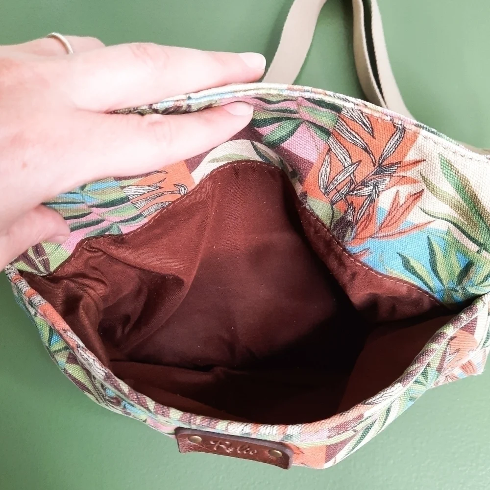 RELIC Palm Leaf Crossbody Messenger Bag
